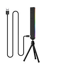 Панель RGB ритм лампа на штативі 20 см 5 Вт 500 мА·год Puluz TBD0601886102, фото 3