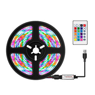 Світлодіодна стрічка RGB 5 м 300 LED 3000-6500 К USB Puluz TBD0572230006B, фото 1