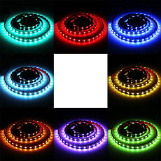 Світлодіодна стрічка RGB 1 м 60 SMD-5050 LED USB Puluz LED0620, фото 4
