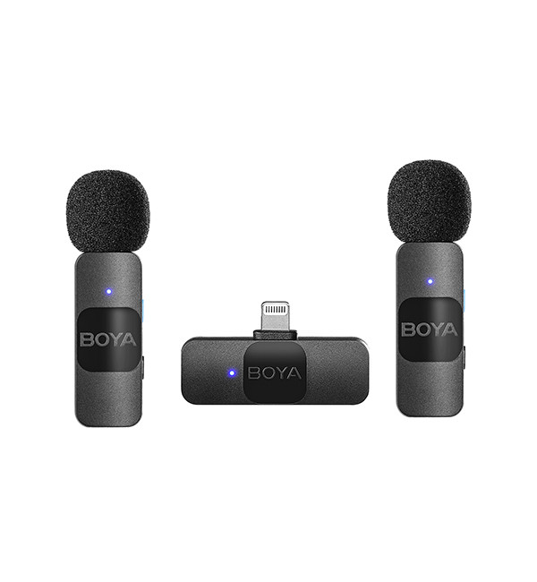 Мікрофон петличний бездротовий подвійний iPhone BOYA BY-V2