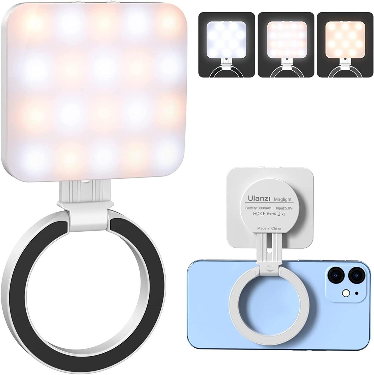 Лампа селфі для айфон магнітна MagSafe біла Ulanzi LT010 3045
