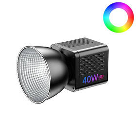 Світло постійне COB RGB портативне з акумулятором CRI 95+ HSI 360 40 Вт 2500-6500 К Ulanzi L024