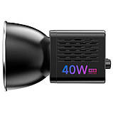 Світло постійне COB RGB портативне з акумулятором CRI 95+ HSI 360 40 Вт 2500-6500 К Ulanzi L024, фото 3