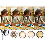 Софтбокс стільники восьмикутний 45 см Bowens Ulanzi AS-045, фото 3