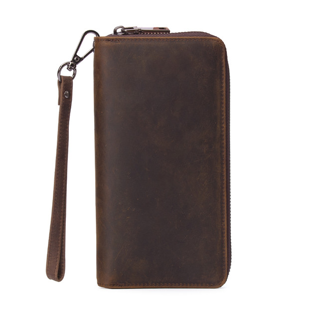 Фото чоловіче шкіряне коричневе портмоне Marrant