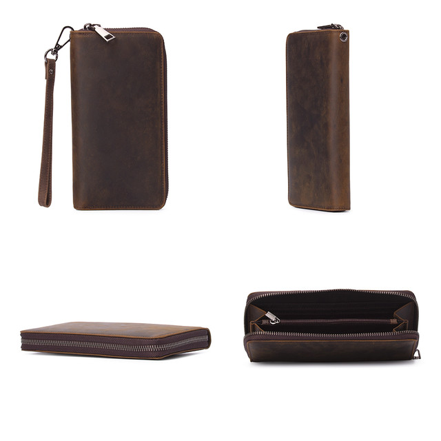 Фото чоловіче шкіряне коричневе портмоне Marrant