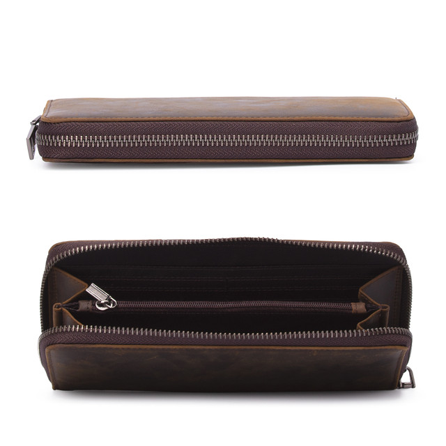 Фото чоловіче шкіряне коричневе портмоне Marrant