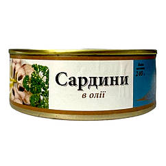 Консервована сардина в олії Amberfish 240 грамів
