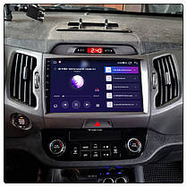 Штатна магнітола Lesko для Kia Sportage III 2010-2014 екран 9" 1/16Gb Wi-Fi Base GPS Android Кіа, фото 6