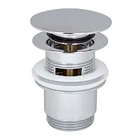 Донний клапан ITAL HF1087-Y, автомат, з переливом, Ø62мм, 1 1/4", латунь, хром