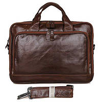 Шкіряний портфель чоловічий Buffalo Bags коричневий 7005Q
