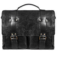 Чоловічий шкіряний портфель-сумка Tony Bellucci чорний 5089-893