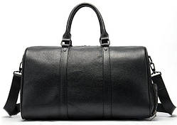 Шкіряна сумка дорожня Buffalo Bags чорна M8706A