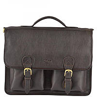 Чоловічий шкіряний коричневий портфель Ashwood 8190 BRN