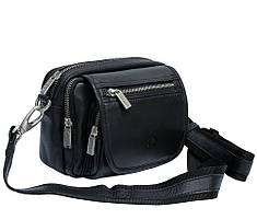 Барсетка чоловіча шкіряна TONY PEROTTI чорна Cortina 6055 nero