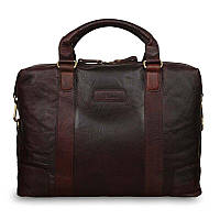 Чоловічий шкіряний портфель Ashwood (Великобританія) коричневий G34 BRANDY