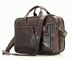 Універсальна шкіряна сумка для ноутбука 15.6" Buffalo Bags коричнева