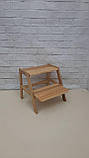 Табурет-сходинка з натурального дерева (h 400 або h 500), фото 4