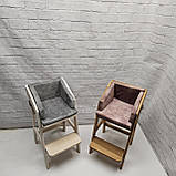 Зростаючий стілець з ясена (з мʼякою вкладкою), фото 4