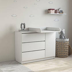 Комод пеленальний Ф3+1Д 120см Білий