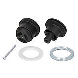 Донний клапан WEZER WHR -104-B, автомат, Ø63мм, 1 1/4", чорний, фото 3