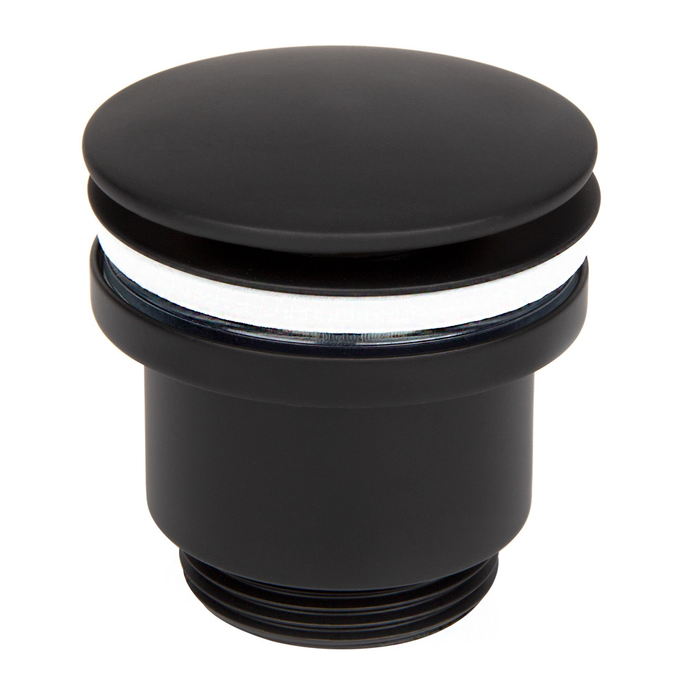 Донний клапан WEZER WHR -104-B, автомат, Ø63мм, 1 1/4", чорний, фото 1