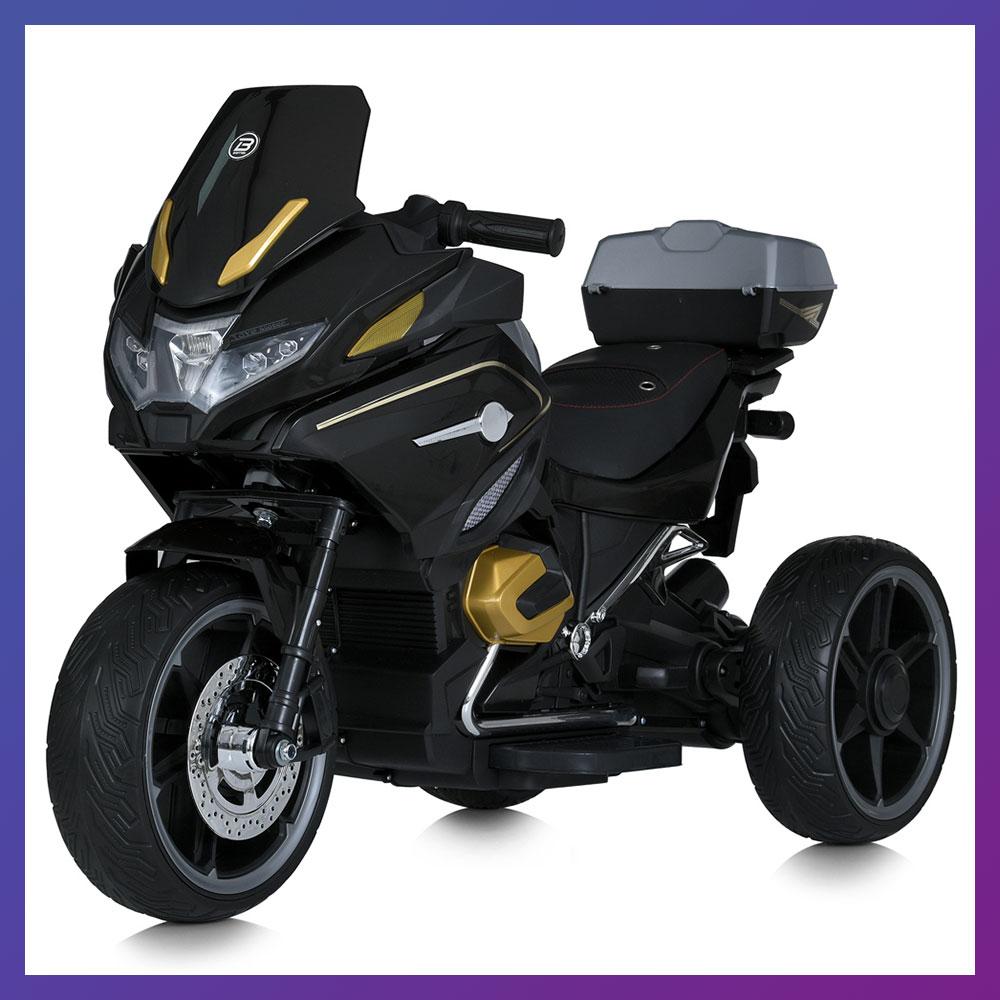 Дитячий електро мотоцикл триколісний на акумуляторі Bambi M 5830 для дітей 2-6 років Чорний