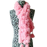 Жіночий шарф з кролика коричневий, фото 9