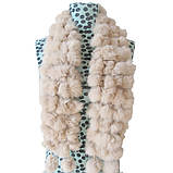 Жіночий шарф з кролика коричневий, фото 8