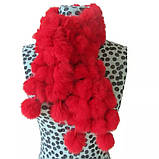 Жіночий шарф з кролика коричневий, фото 6