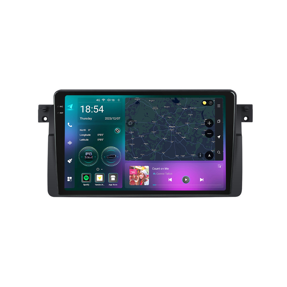 Штатна магнітола Mekede M7 Plus  BMW 3-Series (1998 - 2006) CarPlay QleD (1 Din)