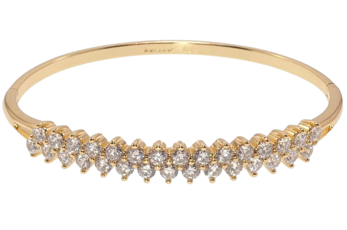 Браслет Xuping Позолота 18K "Іскристість" ø 6см