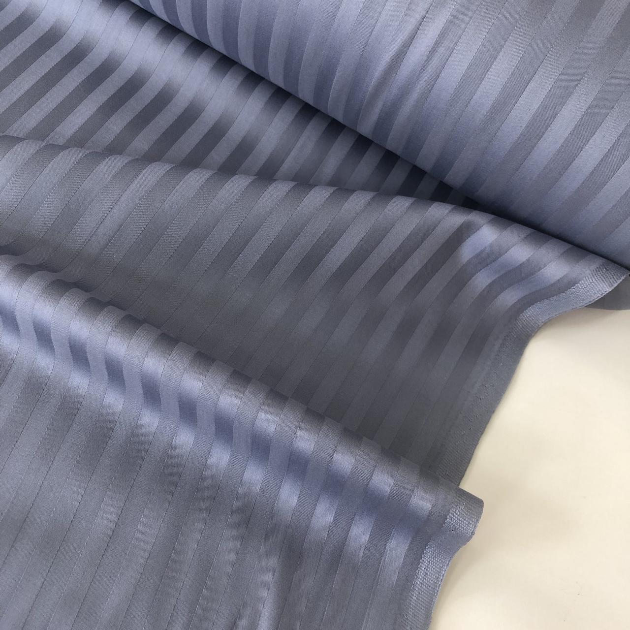 Страйп Сатин колір антрацит, 100% бавовна (ТУРЦІЯ шир. 2,4 м) (SAT-ST-FR-0038), фото 1