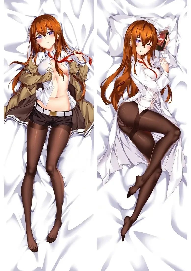 Дакiмакура 150 х 50 см Макісе Курісурата Штайна Kurisu Makise - Steins Gate Подушка зі знімною навол, фото 1