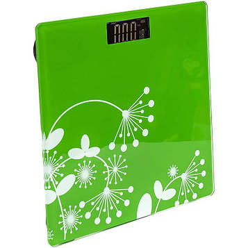 Ваги побутові електронні підлогові до 180кг зелені