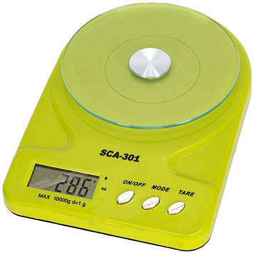 Ваги кухонні електронні електронні настільні максимальна вага 7кг розмір 24,5х16,5см зелені