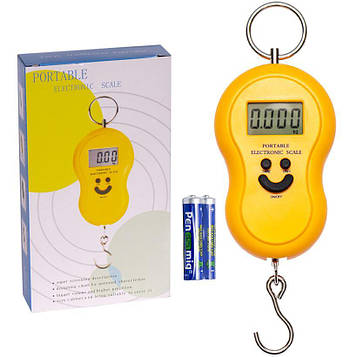 Ваги ручні електронні електронні кантер до 5кг жовті