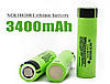 Промисловий Li-Ion акумулятор Panasonic NCR18650B 3400 mAh без захисту 18650, фото 4