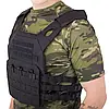 Плитоноска для бронепластин із системою MOLLE Military Rangers ZK-5515 чорний, фото 3