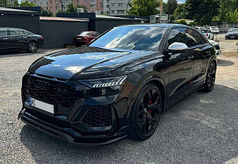 Сплиттер Audi RSQ8 тюнінг обвіс губу спідницю елерон (V3)