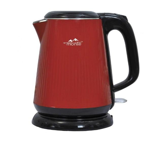 Електрочайник Monte МТ-1814R чайник-термос для дому Червоний 1.8 л 1800 Вт, фото 1