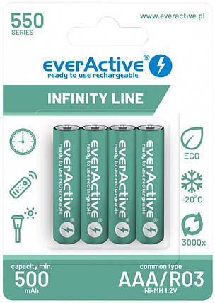 Акумулятор everActive 550mAh (EVHRL03-550), фото 1