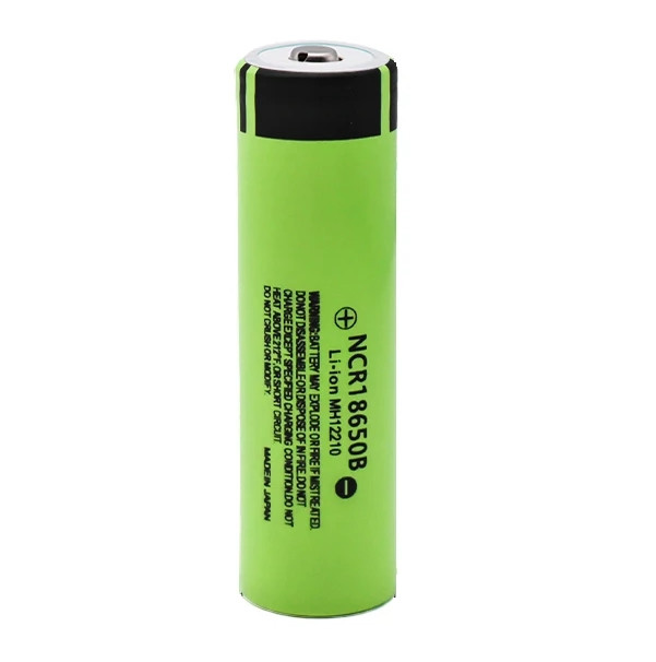 Захищений Li-Ion акумулятор Panasonic NCR18650B 3400 mAh (Зелений)