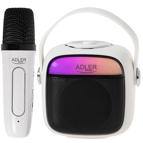 Набір для караоке Adler AD 1199 white - SD/USB/AUX/Bluetooth