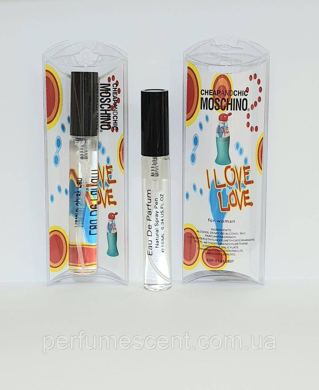 Moschino I Love Love жіноча мініатюра в ручці 10 мл