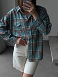 Жіноча сорочка в клітинку вільного фасону (р. 42-46) 77131073, фото 5