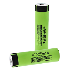 Li-Ion акумулятор Panasonic NCR18650B 3400 mAh Захищений (Зелений)