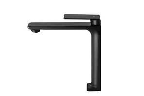 Змішувач для раковини (умивальника) Corsan TRINO BLACK MATT чорний високий