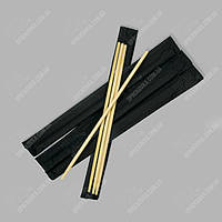 Палички круглі для суші 20 см. індивідуальній ЧОРНІ упаковці 100 шт/уп