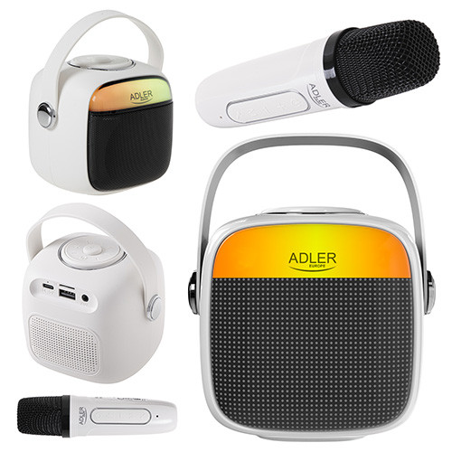 Набір для караоке Adler AD 1199 white - SD/USB/AUX/Bluetooth, фото 1